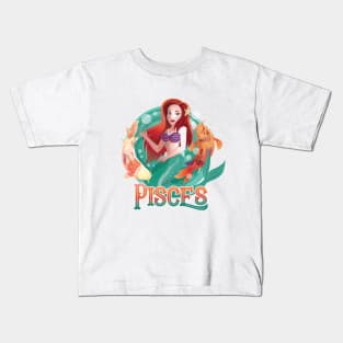 Pisces Mermaid Kids T-Shirt